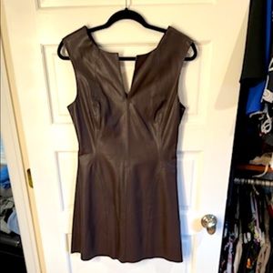 Faux leather Zara mini in chocolate brown. Never worn.